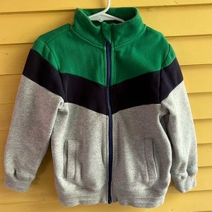 Mini Boden full zip sweatshirt jacket, size 5-6